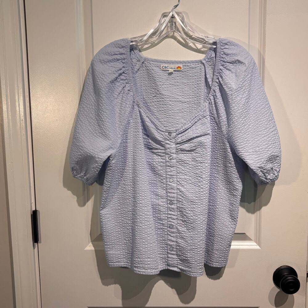 NWOT C&C California peasant blouse size M